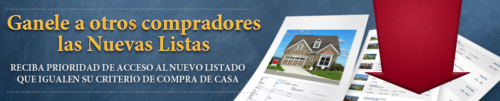 Usted puede ser un comprador VIP y llegar antes que otros compradores a excelentes propiedades recién puestas en venta Image